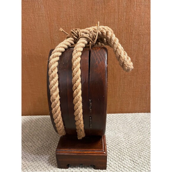 Handmade Wooden Nautical Themed Clock With Hidden Storage & Key Holder Unbranded - Picture 3 of 7